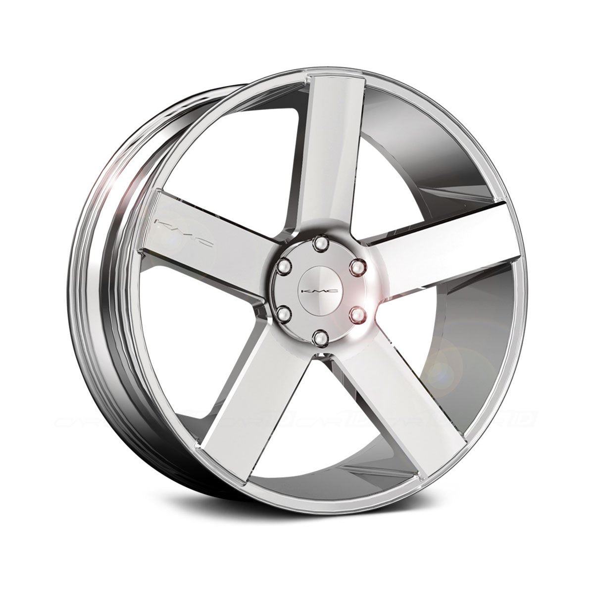 KMC Wheels KM690 5 Satin Black Wheel with Painted Finish (22x9"/5x139.7mm, +15mm offset)