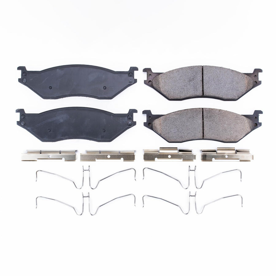 Z17 Power Stop 17-1066 Front Ceramic Brake Pads with Hardware
