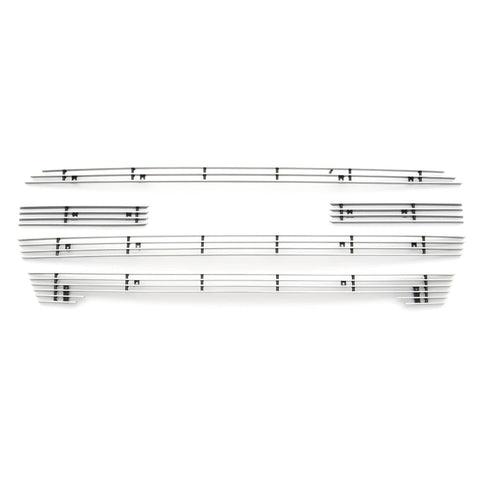 Billet Grille Compatible with Sierra 1500 (2019-2021), Polished, Aluminum, 5 Pc, Overlay - PN #21213