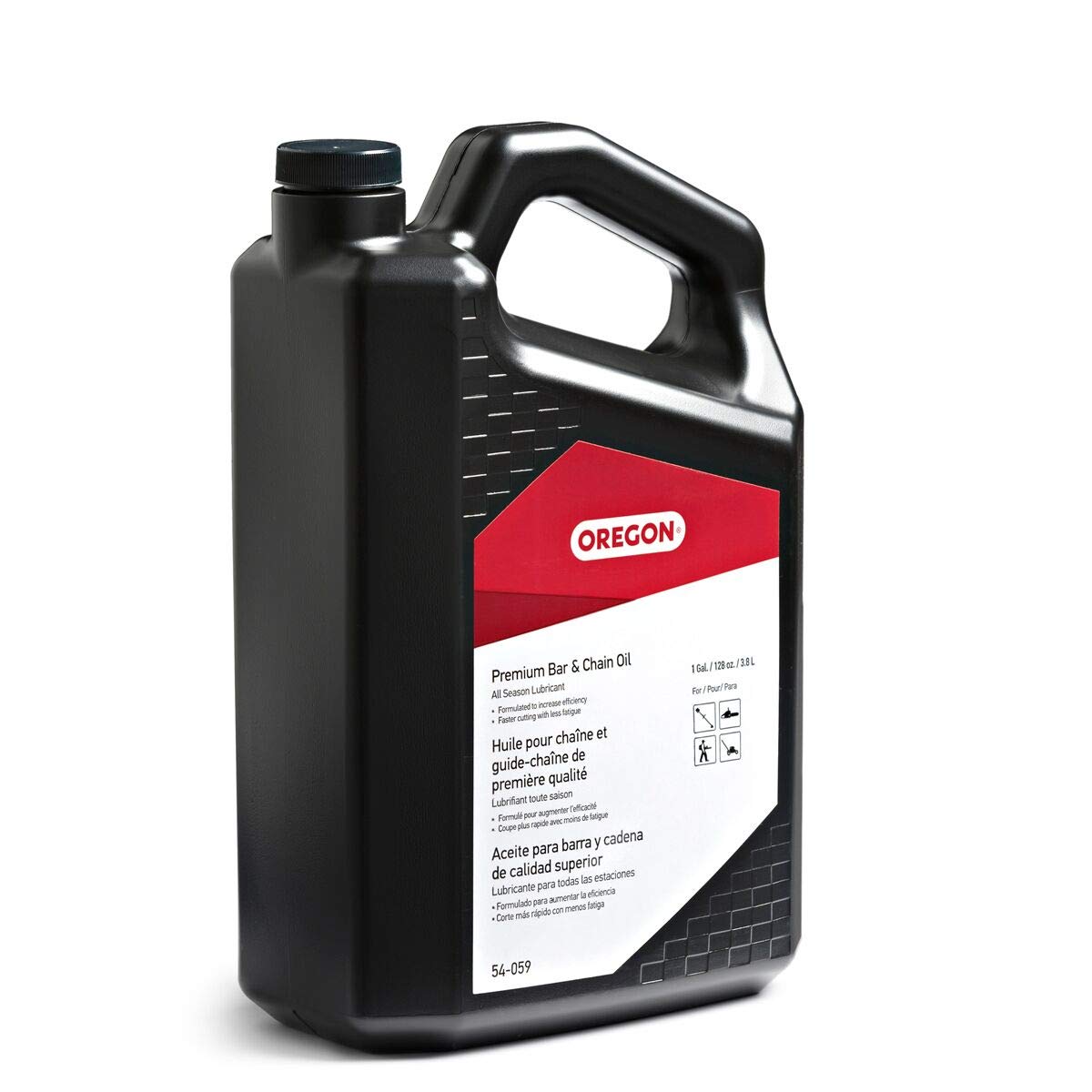 Oregon Premium Bar and Chain Oil 54-059 and Lubricant for Chainsaws, 1 Gallon Bottle (128 fl.oz / 4500 ml)