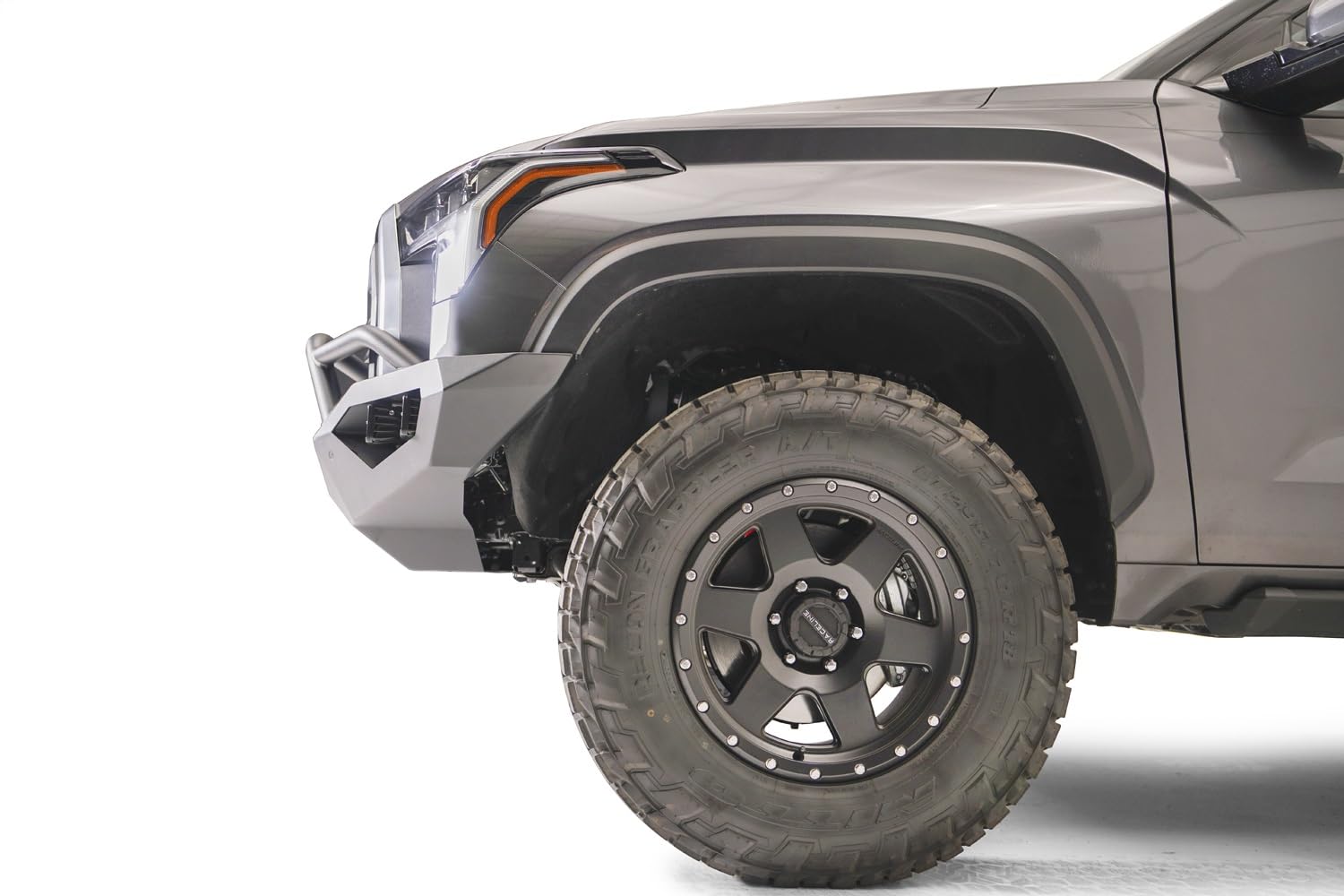 Vengeance Fab Fours Front Bumper fits 22-23 Toyota Tundra - 2 Stage Black Powder Coated - w/Pre-Runner Guard