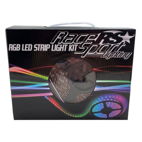 Interior Accent Light Race Sport Lighting Fit 16.4ft (5-Meter) RGBW Custom Tape Strip Lighting IP67 Weatherproof White RS5MIP67RGBW