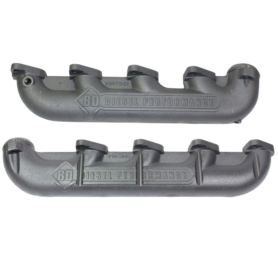 DIESEL BD 1041480 Exhaust Manifold Kit; Incl. Pass Side/Driver Side Manifolds/Npt 1/8 in. Brass Plug/Nut/Flange Bolt;
