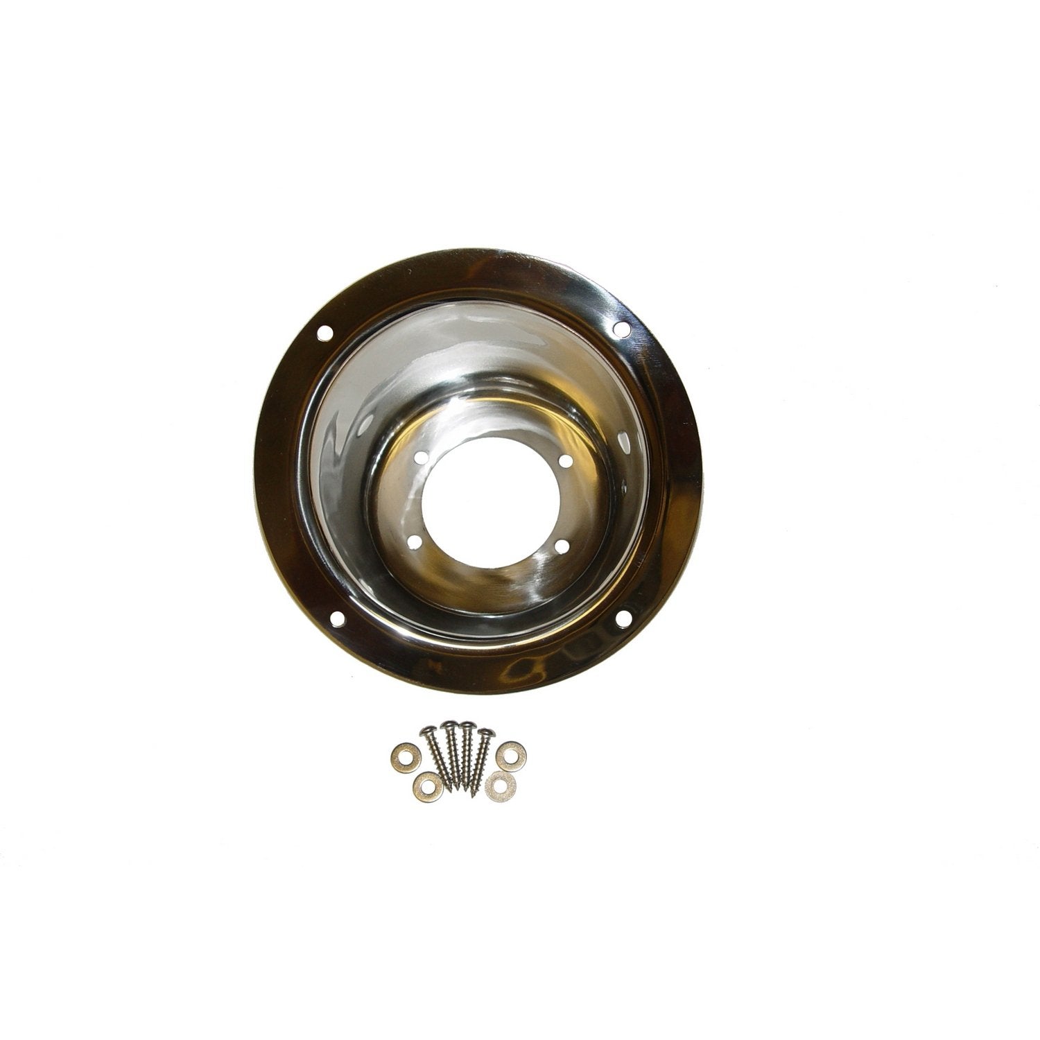 Fuel Filler Bezel, Stainless Steel | Rugged Ridge | 11135.02 | Fits 1997-2006 Jeep Wrangler TJ