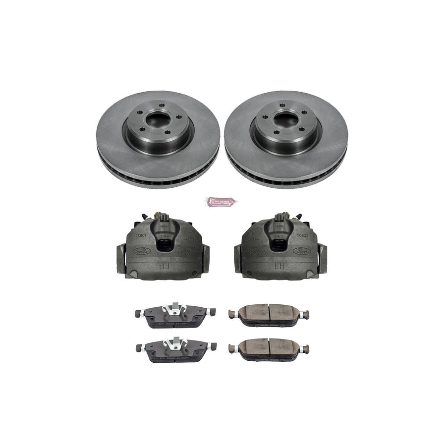 Power Stop Front KCOE7208 Replacement Brake Kit (with Calipers)