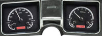 68 Chevy Chevelle Dakota Digital El Camino Analog Dash Gauges Black Alloy Red VHX-68C-CVL-K-R