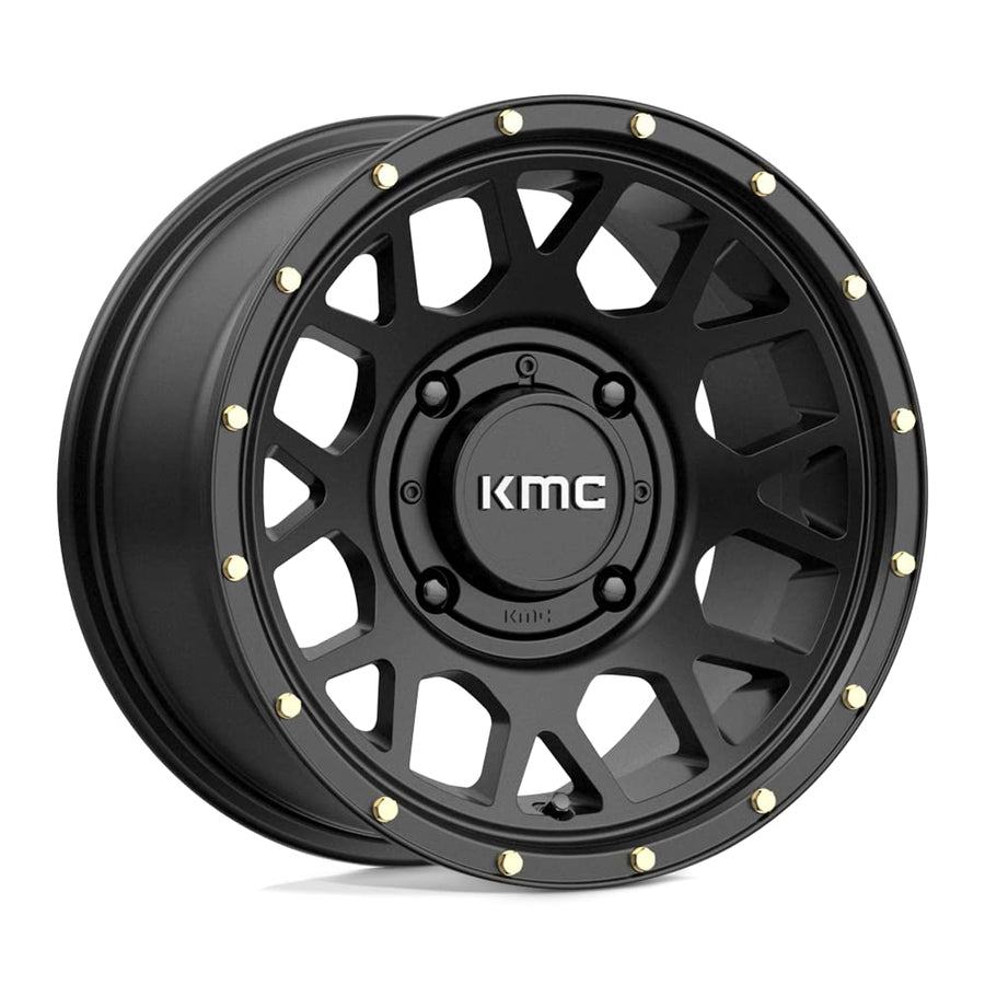 KMC KS135 ATV Grenade 15x10 4x156 +0mm Satin Black Wheel Rim 15" Inch