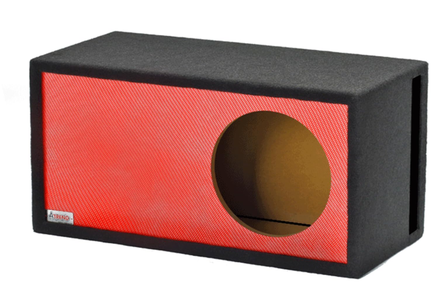 Red Carbon Fiber - 10 in Single Vented SPL- 10LSVB- Proudly USA Built utilizing Our Liquid Ink Process