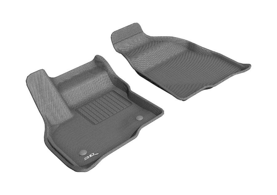 3D MAXpider Kagu Custom Fit Floor Mat (Gray) Compatible with Chevrolet Bolt EV 2017-2023 / Bolt EUV 2022-2023 - Front Row