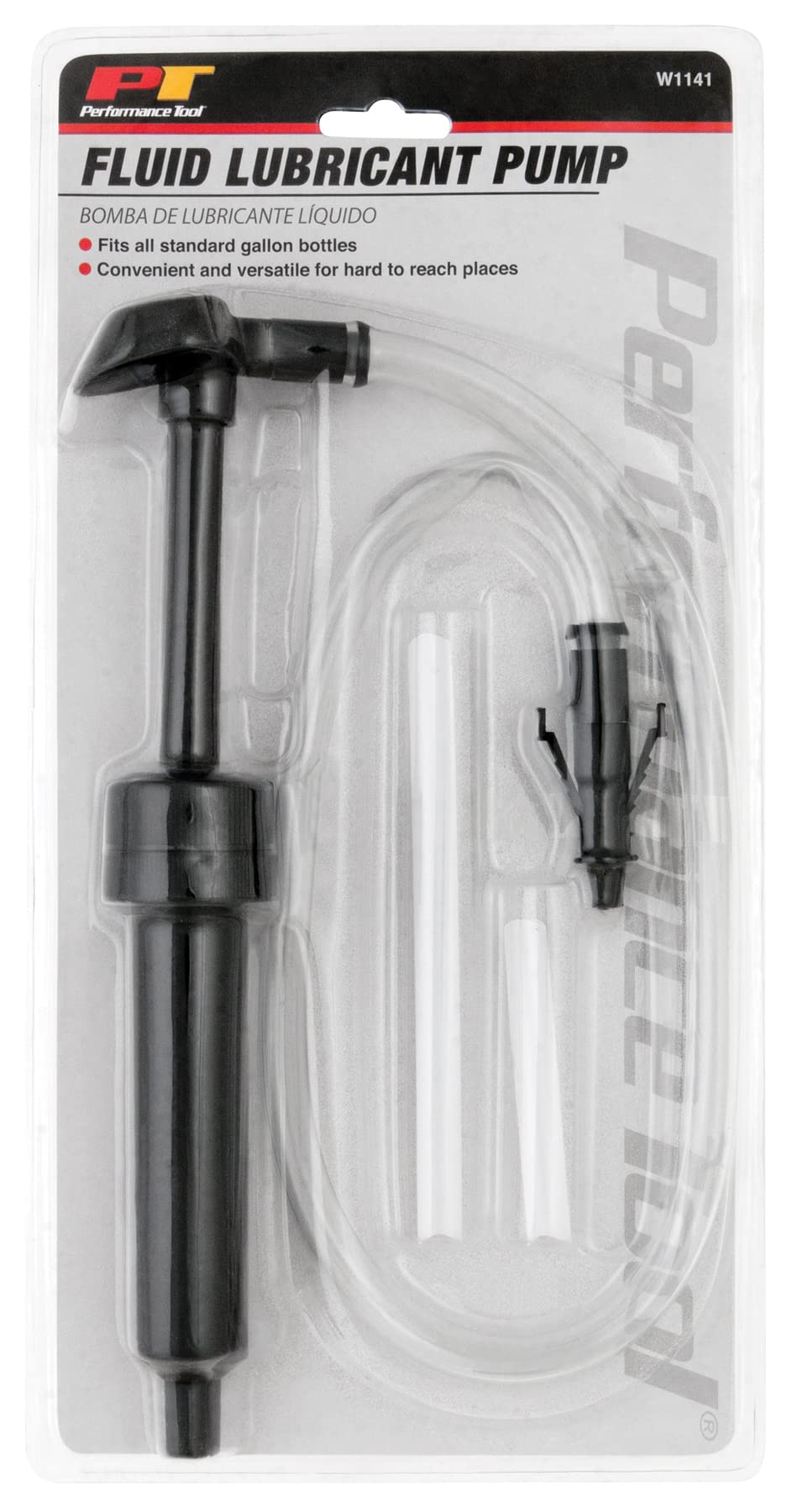 Quick Fit Performance Tool W1141 Fluid Transfer Pump for Vehicle Engine Oils and Lubricants, Black/Clear