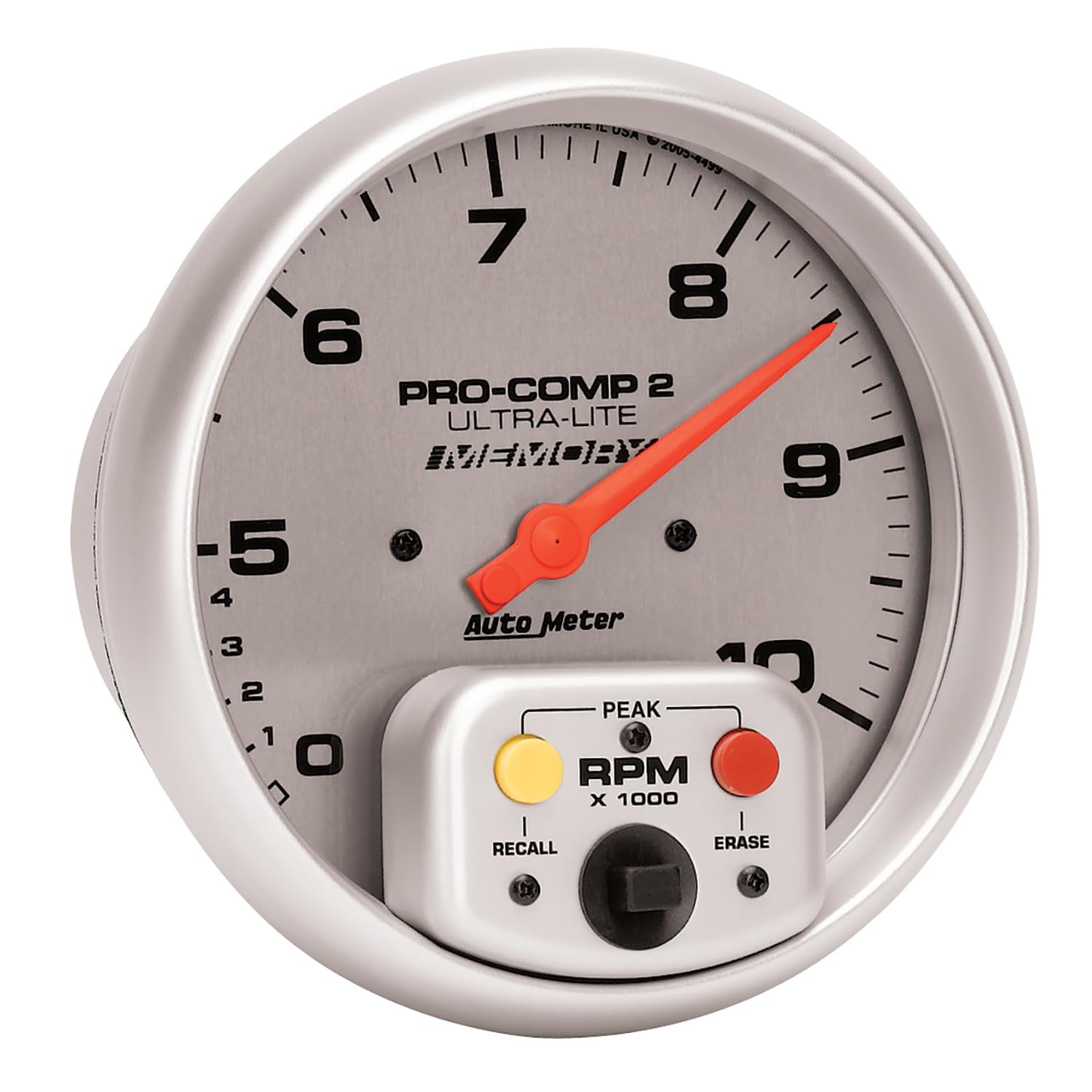 Ultra-Lite Auto Meter In-Dash Dual Range Tachometer 4499