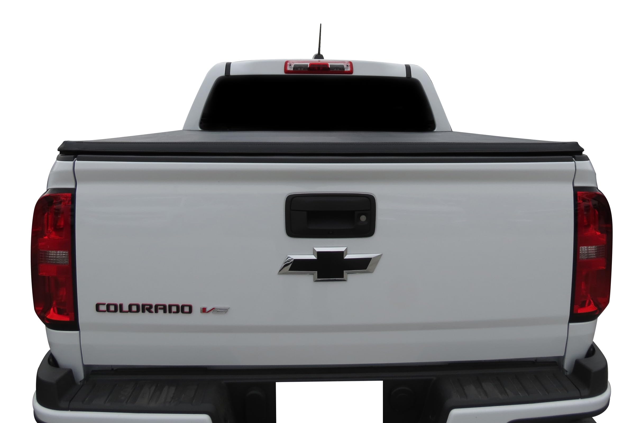 Premier Black Horse Soft Trifold Truck Bed Tonneau Cover Compatible with 2015-2024 GMC Canyon|2015-2024 Chevrolet Colorado 5.1ft Bed-PRS-GM30