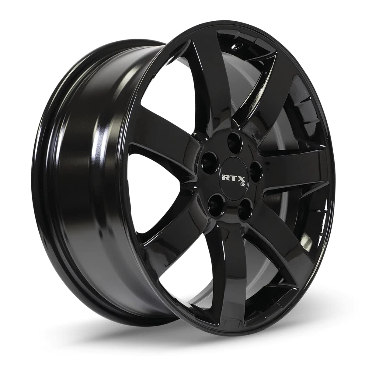 Custom RTX NAGANO Wheel - 17x7.5, 45 Offset, 5x114.3 Bolt Pattern, 64.1mm Hub - Gloss Black Rim