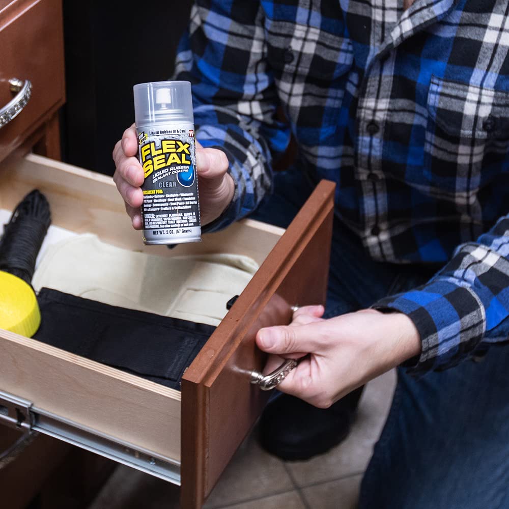 Flex Seal Mini, 3-Pack, Waterproof Rubber Spray On Sealant Coating, White, Stop Leaks Instantly, Travel Size, Perfect for Gutters, Wood, RV, Campers, Roof Repair, Skylights, Windows, and More