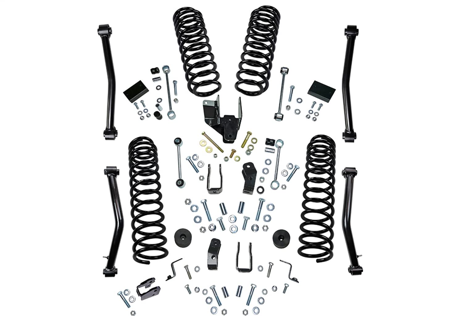 SUPERLIFT SUSPENSION RealTruck 4" Lift Kit for Jeep Wrangler JL | Complete Lift Kit with Shock Extension Brackets & Lower Link Arms | K184 | Fits 2018-2023 Jeep Wrangler JLU 4 Door