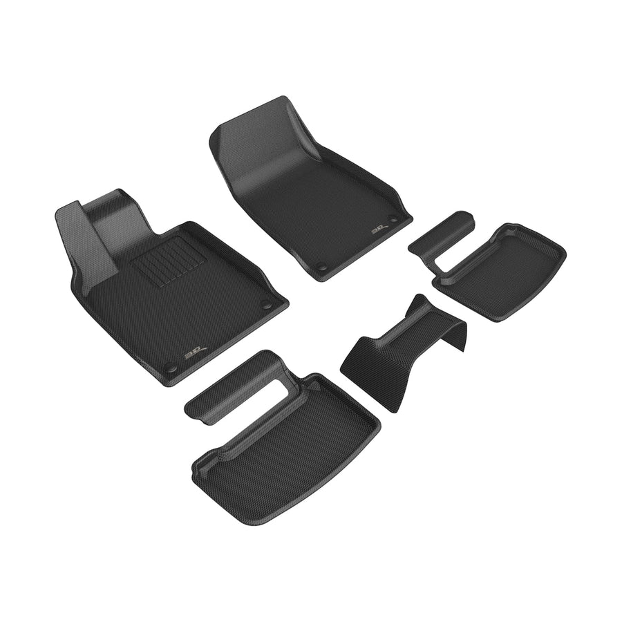 Kagu Floor Mat 3D MAXpider Custom Fit (Black) Compatible with Audi E-Tron GT 2022-2026 - Full Set