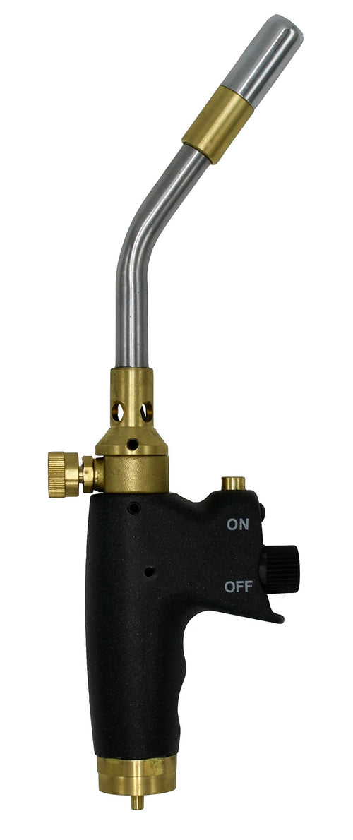 Flame King MAX HEAT High Intensity Propane Gas Blow Torch Kit with Push Button Igniter Great for Professionals in Soldering, Searing, Brazing, Welding