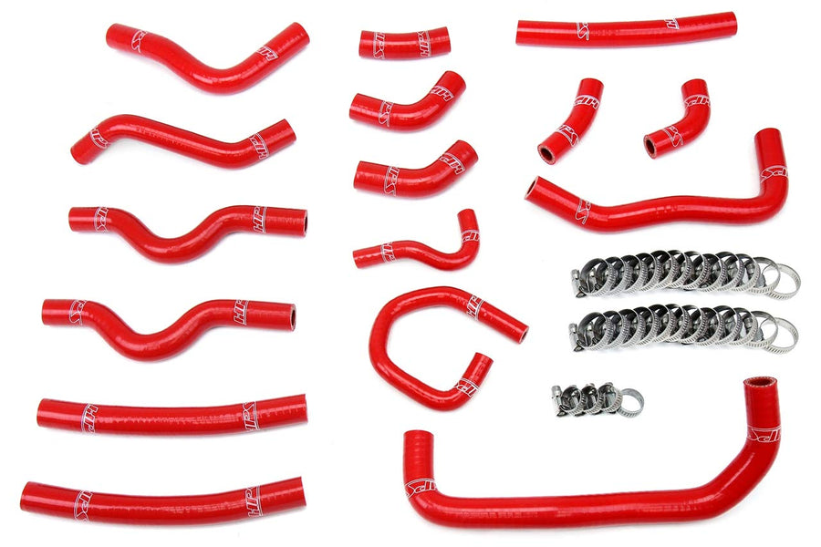 HPS Silicone Heater Hose Kit Red Coolant OEM Replacement Compatible for 1998-2002 Lexus LX470 Toyota Land Cruiser 4.7L V8, 57-1913-RED