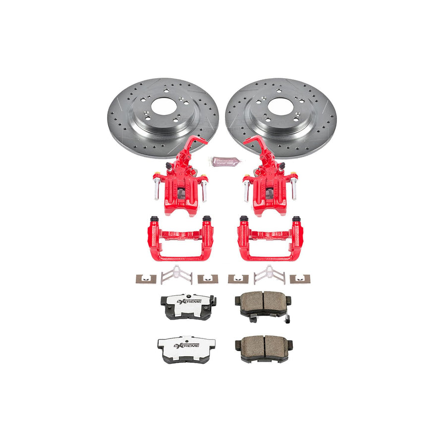 Power Stop Rear KC2310-26 Z26 Street Warrior Brake Kit For Honda S2000 2000-2009 [Model Specific]