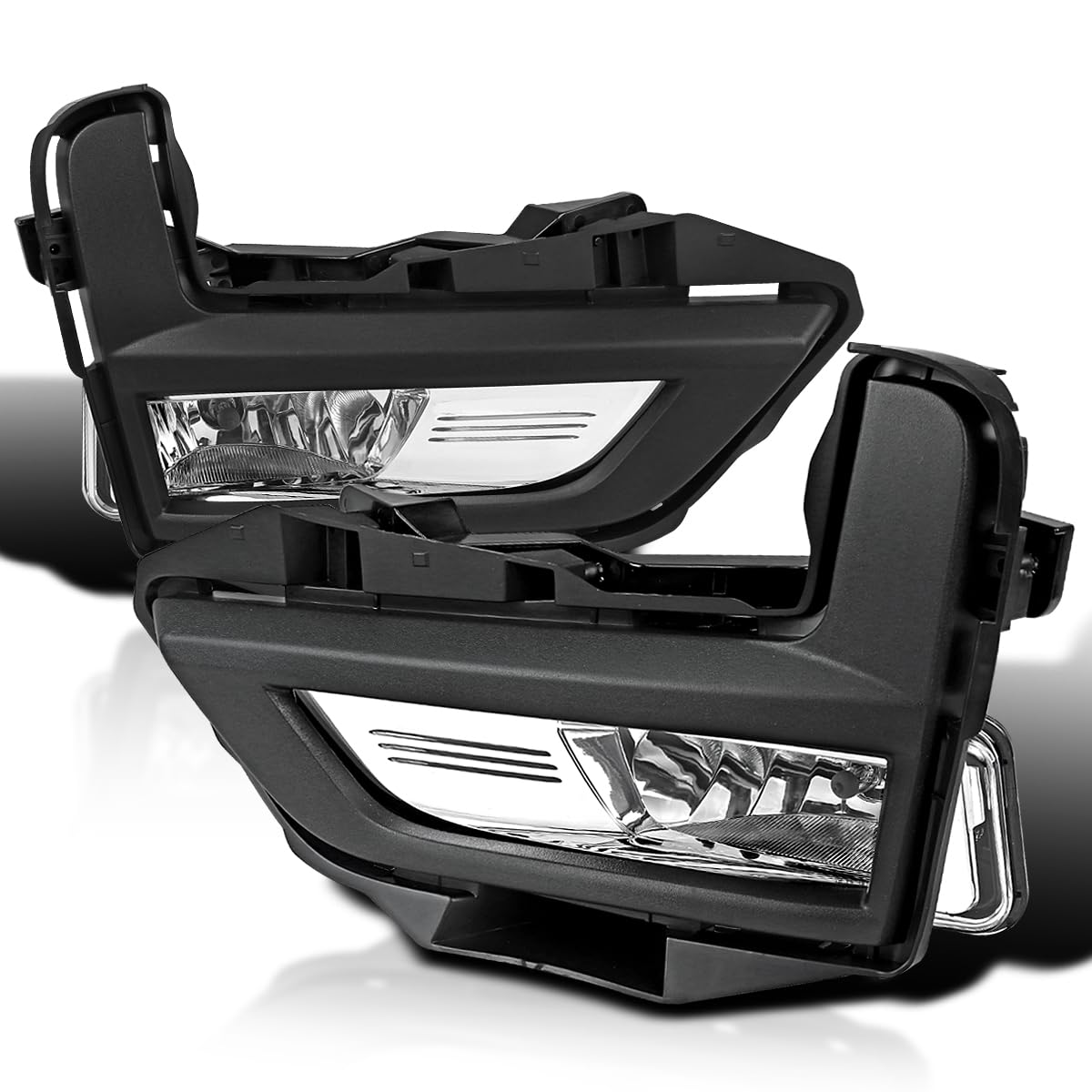 Fog Lights Spec-D Tuning + H8 Bulbs + Switch Compatible with 2017-2018 Nissan Rogue, L+R Pair Assembly