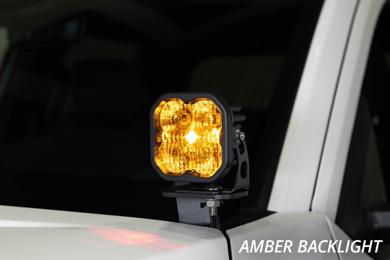 Diode Dynamics Backlit Stage Series Ditch Light Kit compatible with Toyota Tacoma 2024-2025, C2 1.0 Pro Yellow Combo