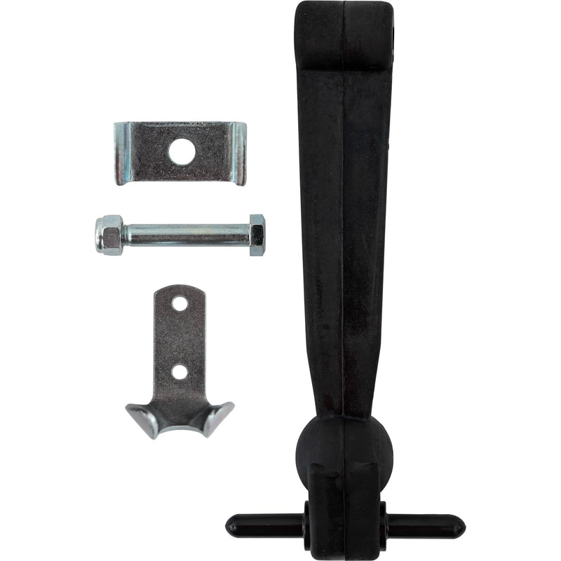 Buyers Products Truck and Trailer WJ208 Rubber Hood Latch, 7-7/8 Inch Heavy-Duty Rubber Hood Catch, Includes Brackets & Pin w/Bumper, Great For Battery Boxes & Tool Cabinets