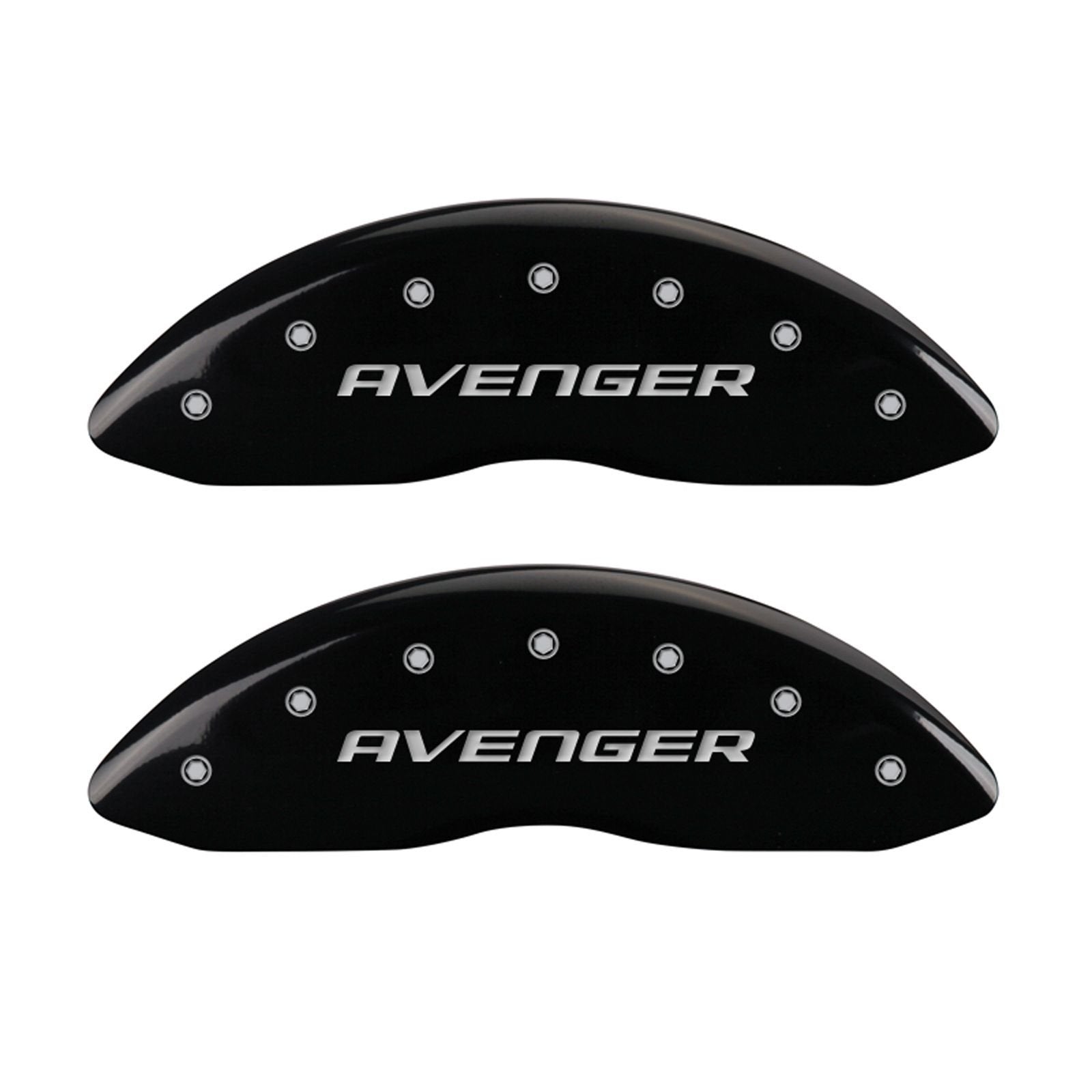 Caliper Covers MGP 12192SAV2BK with Black Powder Coat Finish, (Set of 4)
