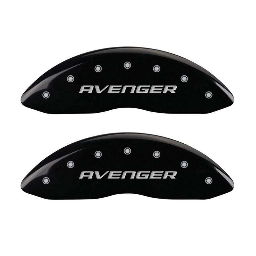 Caliper Covers MGP 12192SAV2BK with Black Powder Coat Finish, (Set of 4)