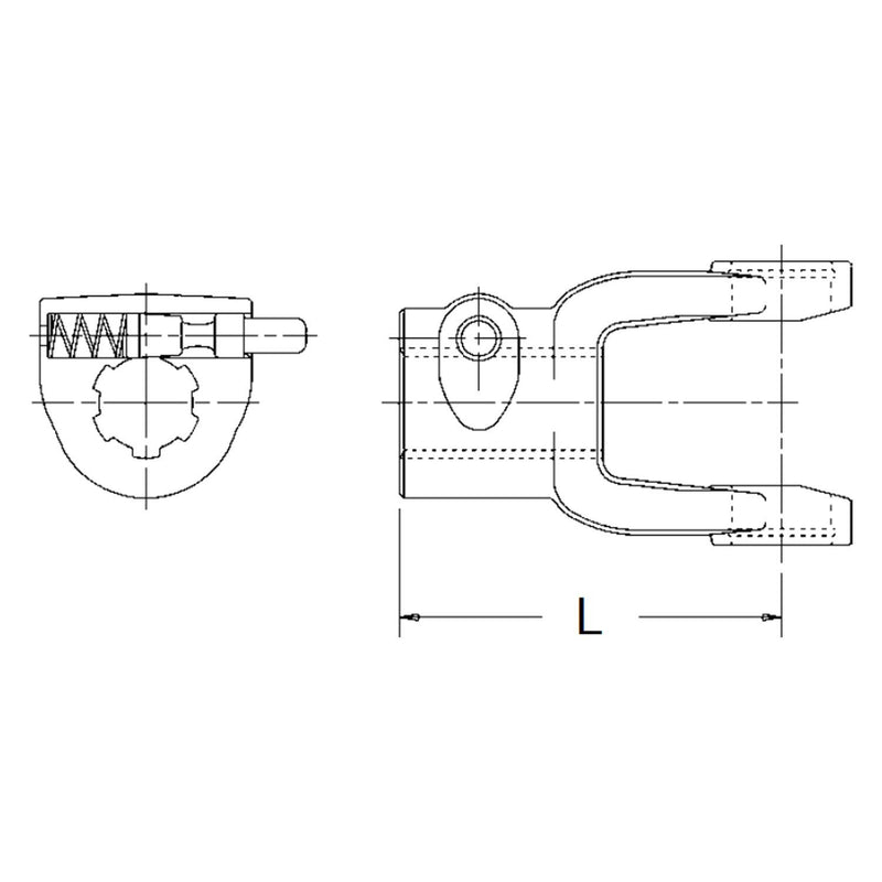 22-2312 Neapco Power Take Off Quick Disconnect Yoke