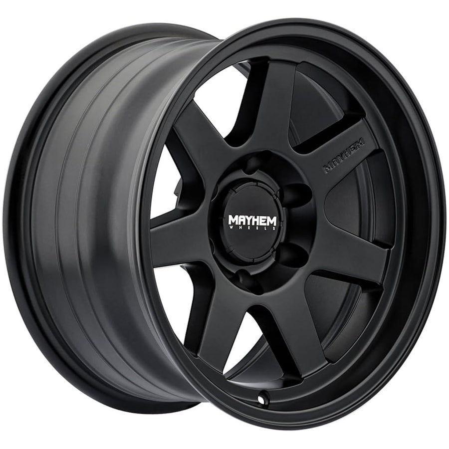 Convoy Mayhem 8307 Matte Black Wheel (17 x 9. inches /5 x 127 mm, -6 mm Offset)