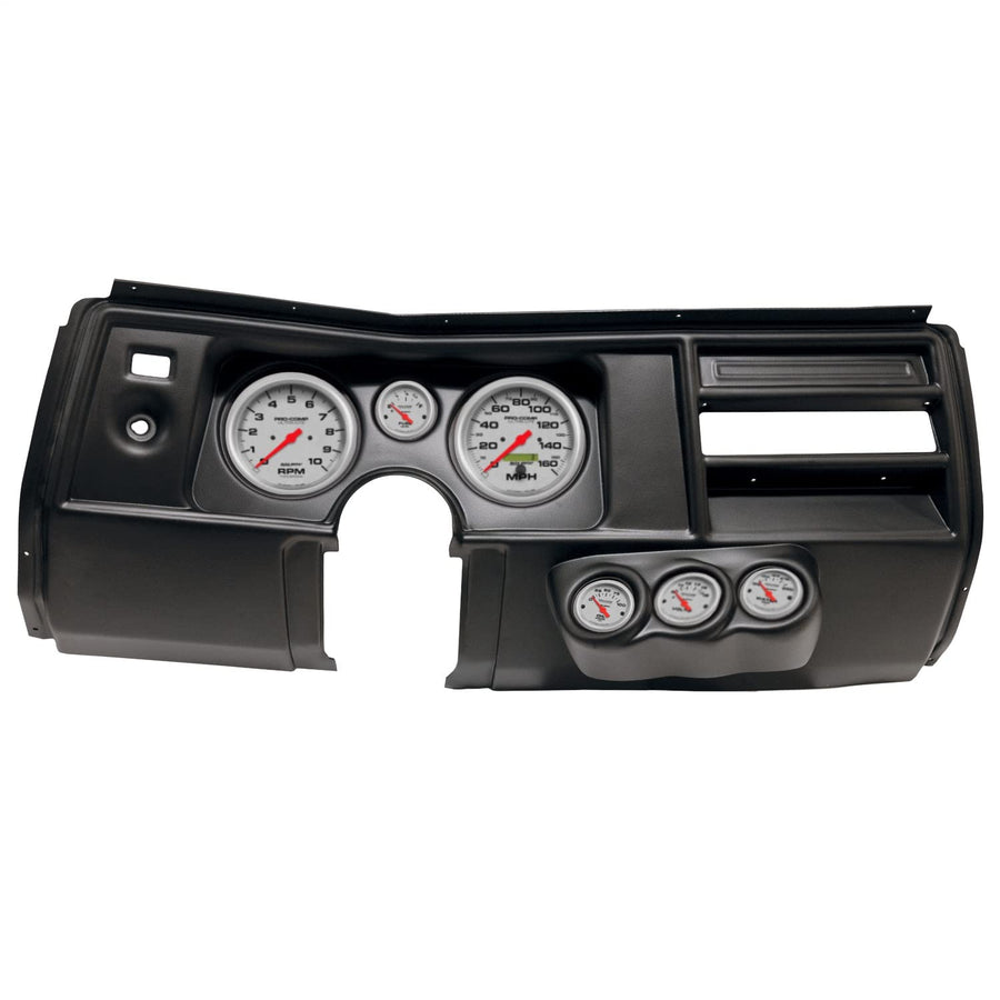 AutoMeter Dash Kit Direct Fit, (5" X2, 2 1/16" X4), Chevy Chevelle No Vent 69, Ultra-Lite (2910-13)