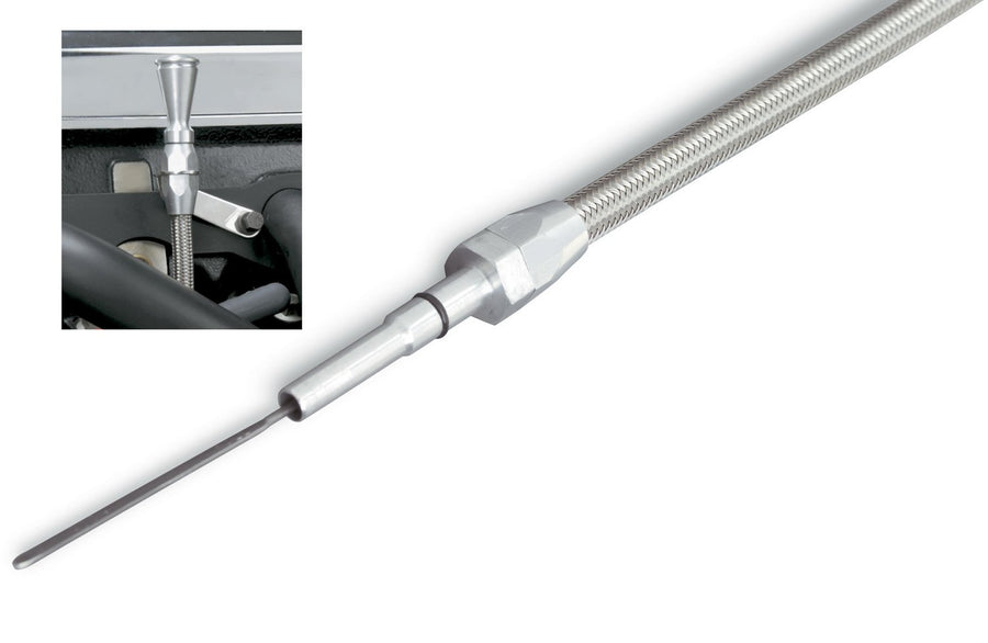 Flexible Engine Dipstick Lokar ED-5019 with Stainless Housing for LS1 Series
