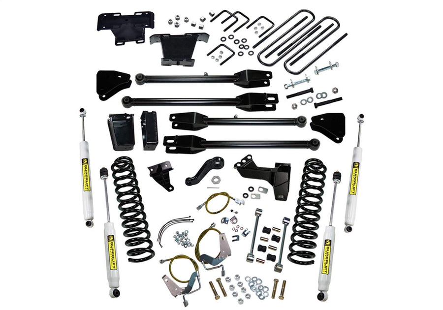 SUPERLIFT SUSPENSION RealTruck 6" Lift Kit for Ford F-250/F-350 | Complete Lift Kit with Front & Rear Shadow Series Shocks and 4-Link Arms | K234 | Fits 2008-2010 Ford F-250 / F-350 4WD