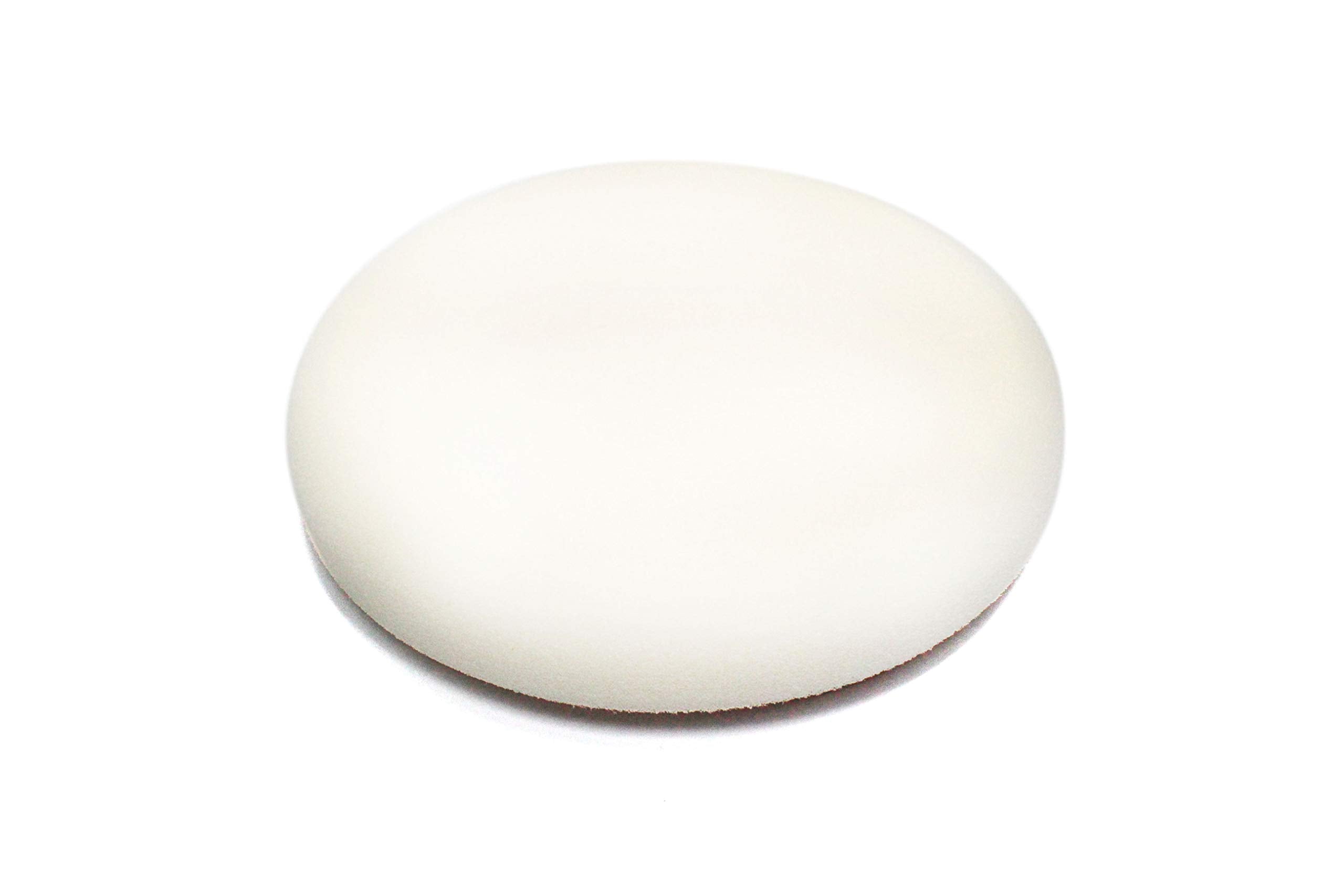 6" Maxshine Universal White Flat Foam Cutting Pad – Firm Foam Pad with Hook & Loop Backing – Ideal for Initial Paint Correction – Compatible with DA & Rotary Polishers