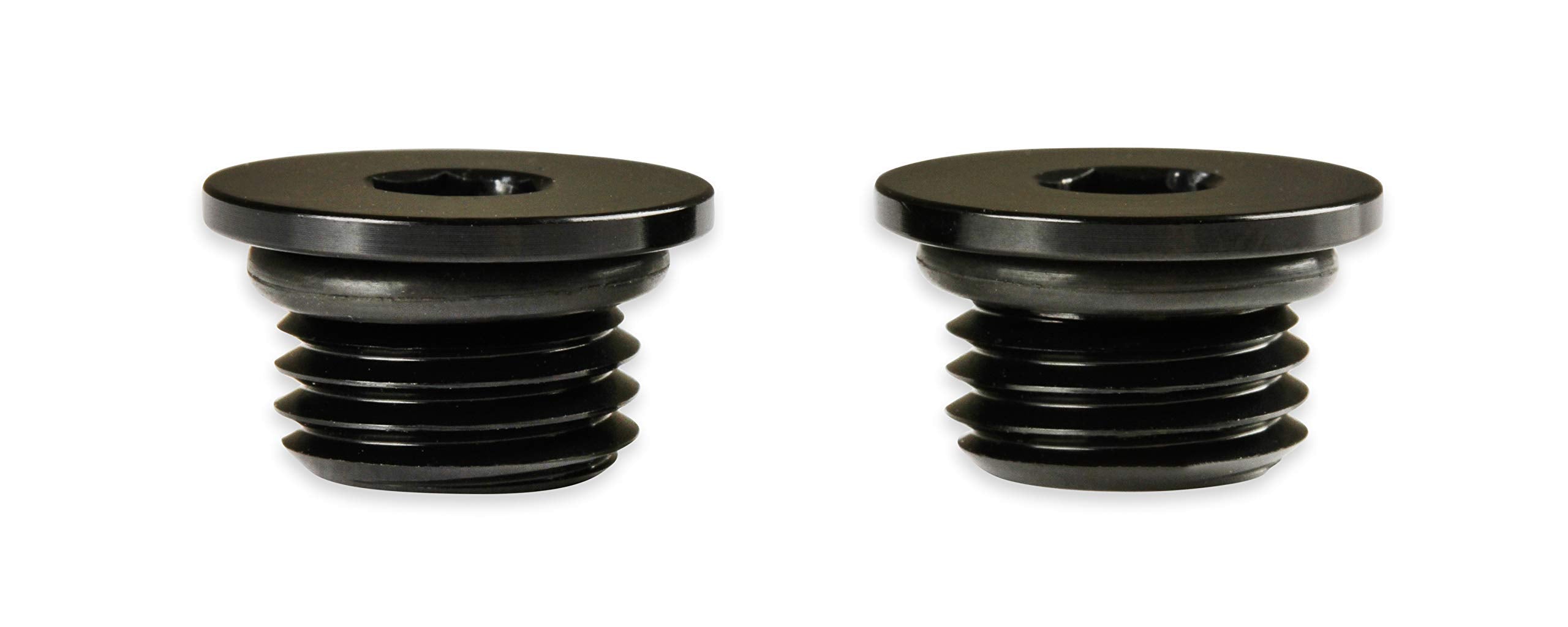 Black Earl's -8An Low Profile Port Plug