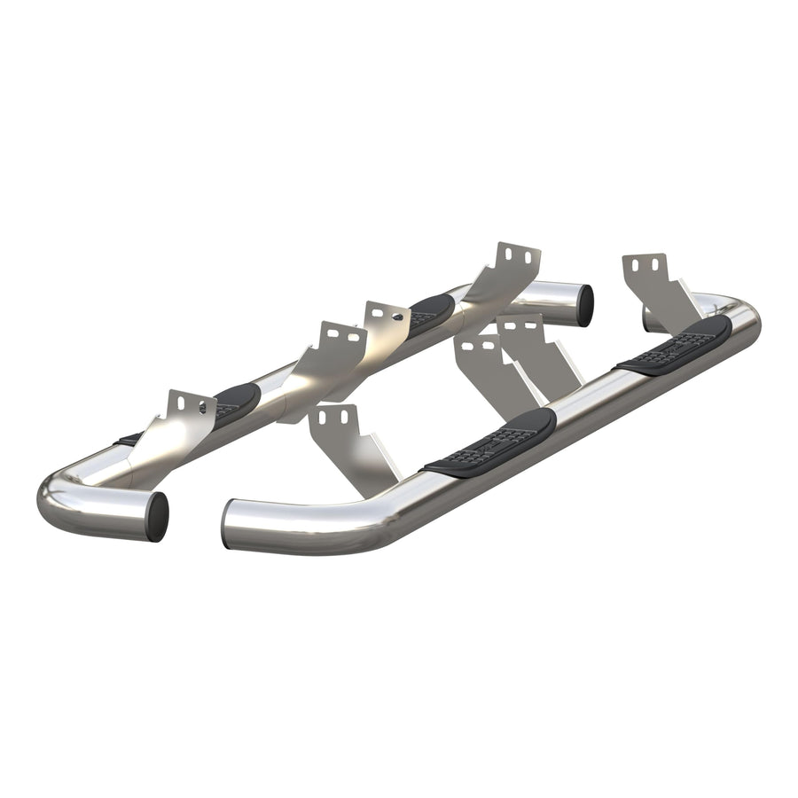 3-Inch Round Polished Stainless Steel ARIES Nerf Bars, No-Drill, Fits Select Hummer H2