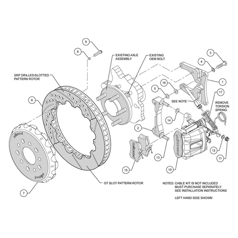 Red CPB Rear Kit, 12.88"