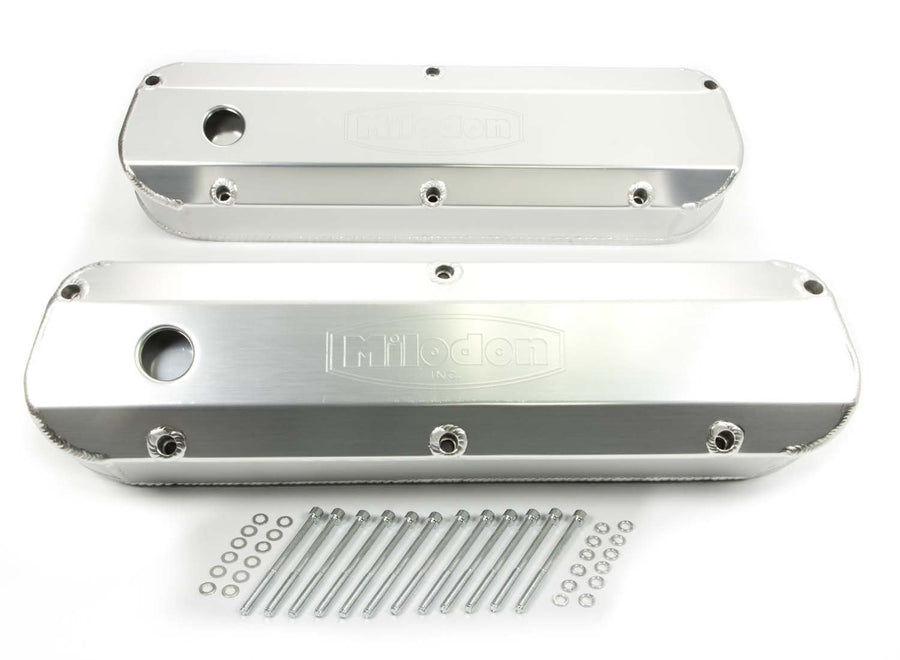 Fabricated Aluminum Valve Cover Milodon 85960 with Hole