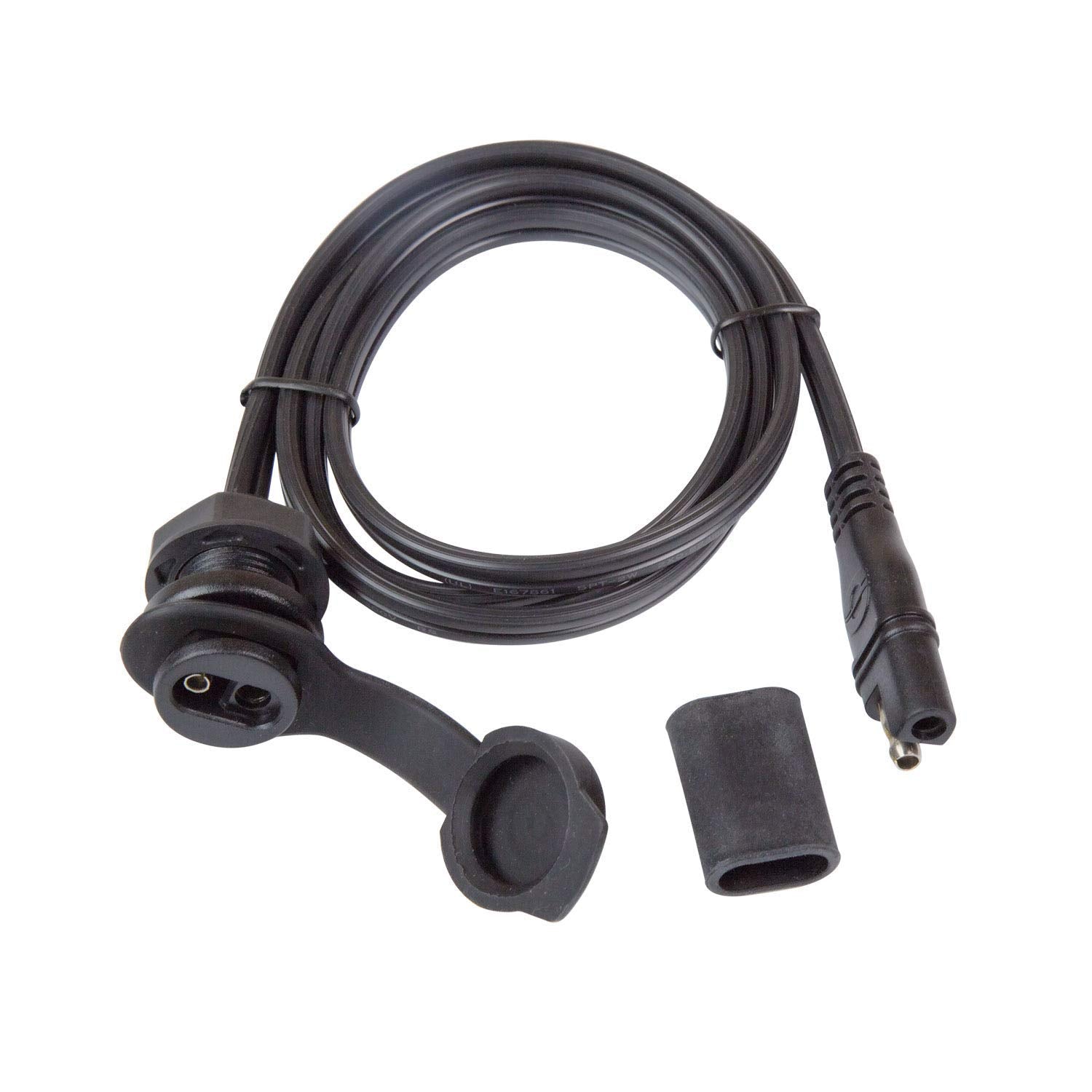 Tecmate OptiMATE O-40 Cable, Weatherproof panel mount SAE socket, Black