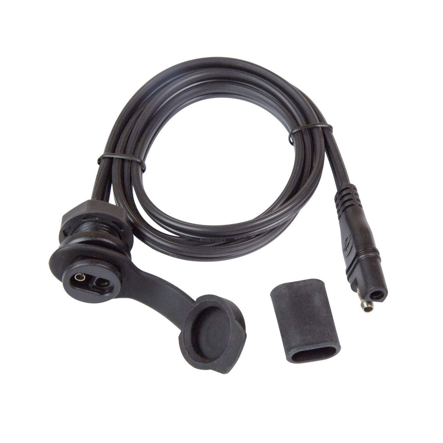 Tecmate OptiMATE O-40 Cable, Weatherproof panel mount SAE socket, Black