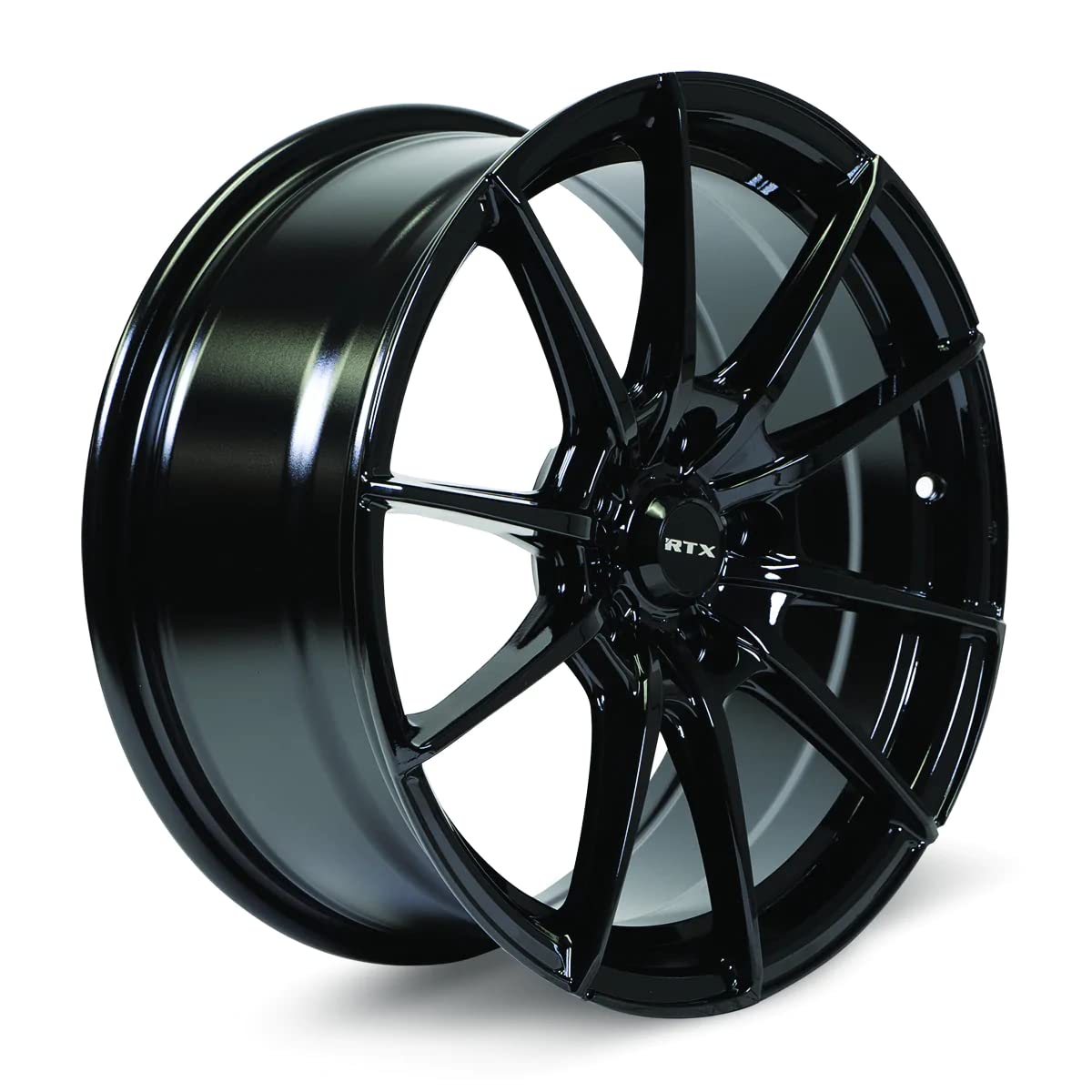 Custom RTX Wheel - 17x7.5, 40 Offset, 5x114.3 Bolt Pattern, 73.1mm Hub - Gloss Black Rim