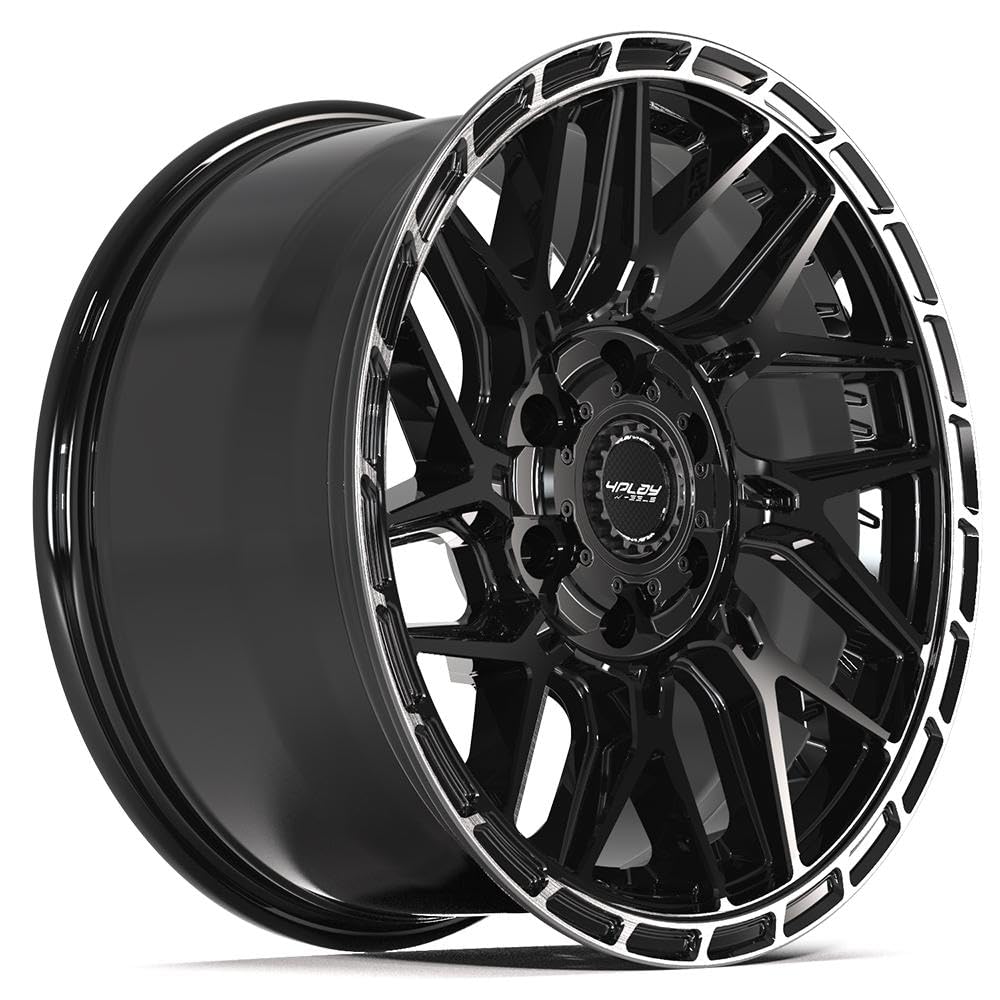4Play Wheels 4PS28-18090-6D55-18BBT: 18X9 Sport2.0 4Ps28 6X135Mm & 6X5.5" +18Et In Gloss Black W/Brushed Face & Tinted Clear