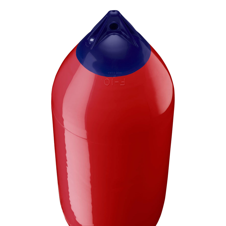 Polyform F-10 Standard Boat Fender F-Series Blue Ropehold - Classic Red