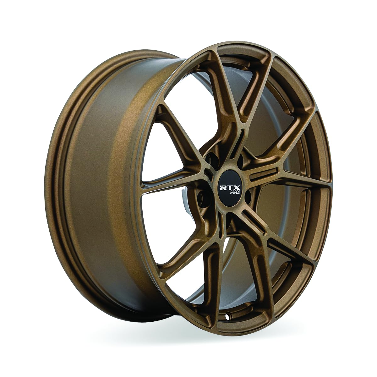 RTX Custom RS01 Wheel - 18x8, 38 Offset, 5x114.3 Bolt Pattern, 67.1mm Hub - Satin Bronze Rim