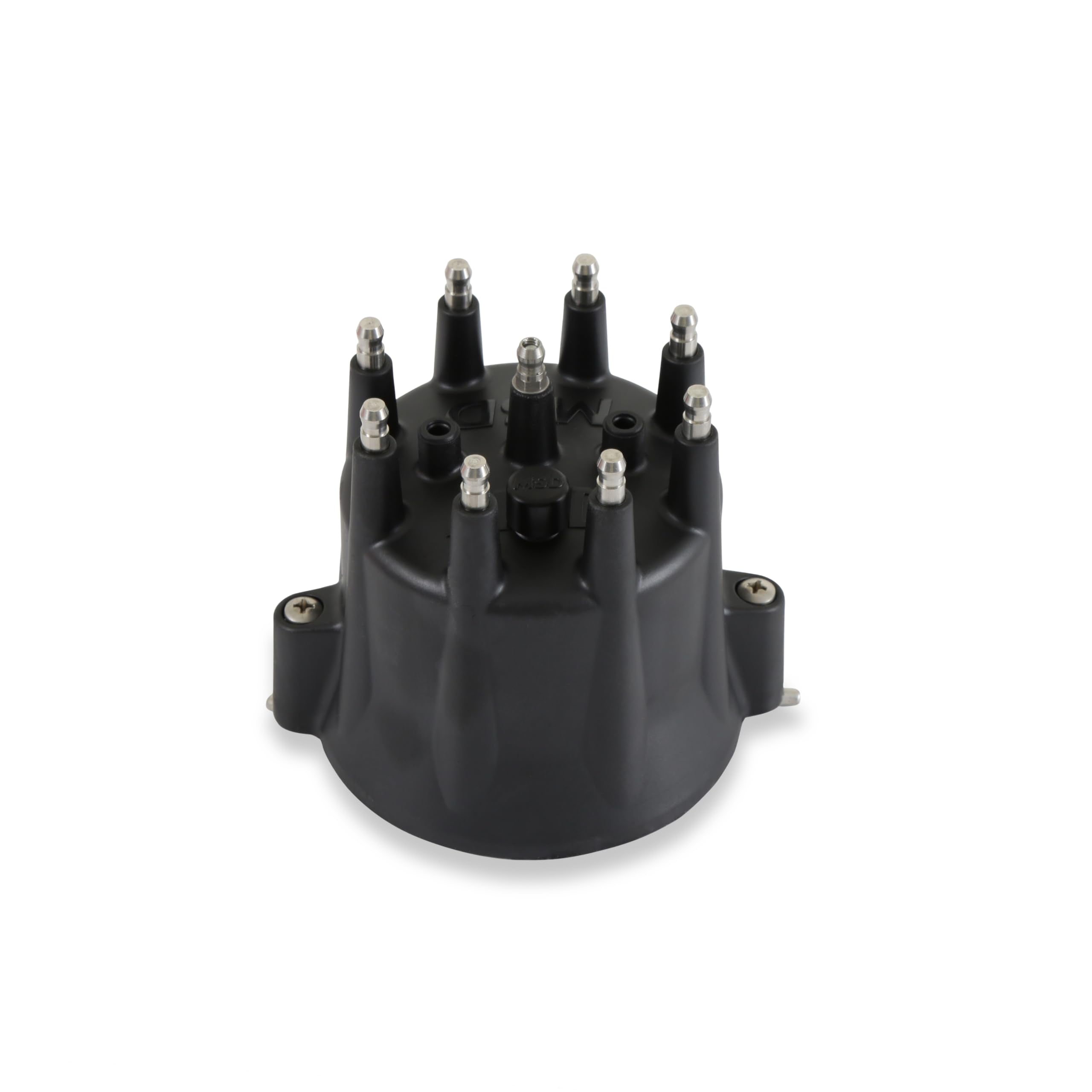 V8 Distributor Cap MSD 84333 with HEI Terminals and Spark Plug Wire Retainer