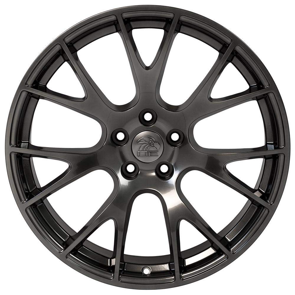 Hyper Black Wheel OE Wheels LLC DG69-22100-5550-25HB Painted (22 x 10. inches /5 x 139 mm, 25 mm Offset)