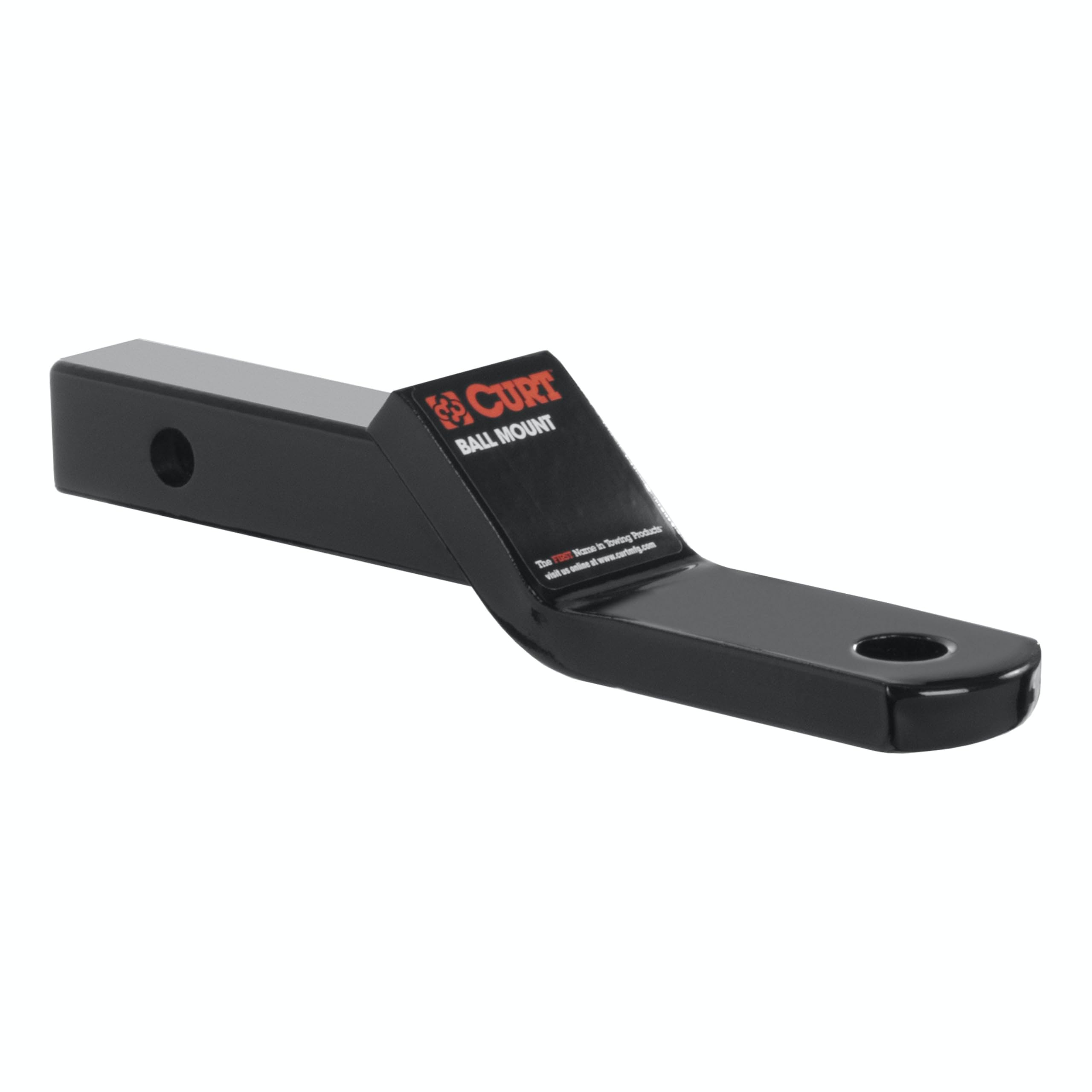 CURT Class 2 Trailer Hitch Ball Mount, 1-1/4-Inch Receiver Fits, 3,500 lbs, 3/4-Inch Hole, 1-Inch Drop, 3/8-Inch Rise