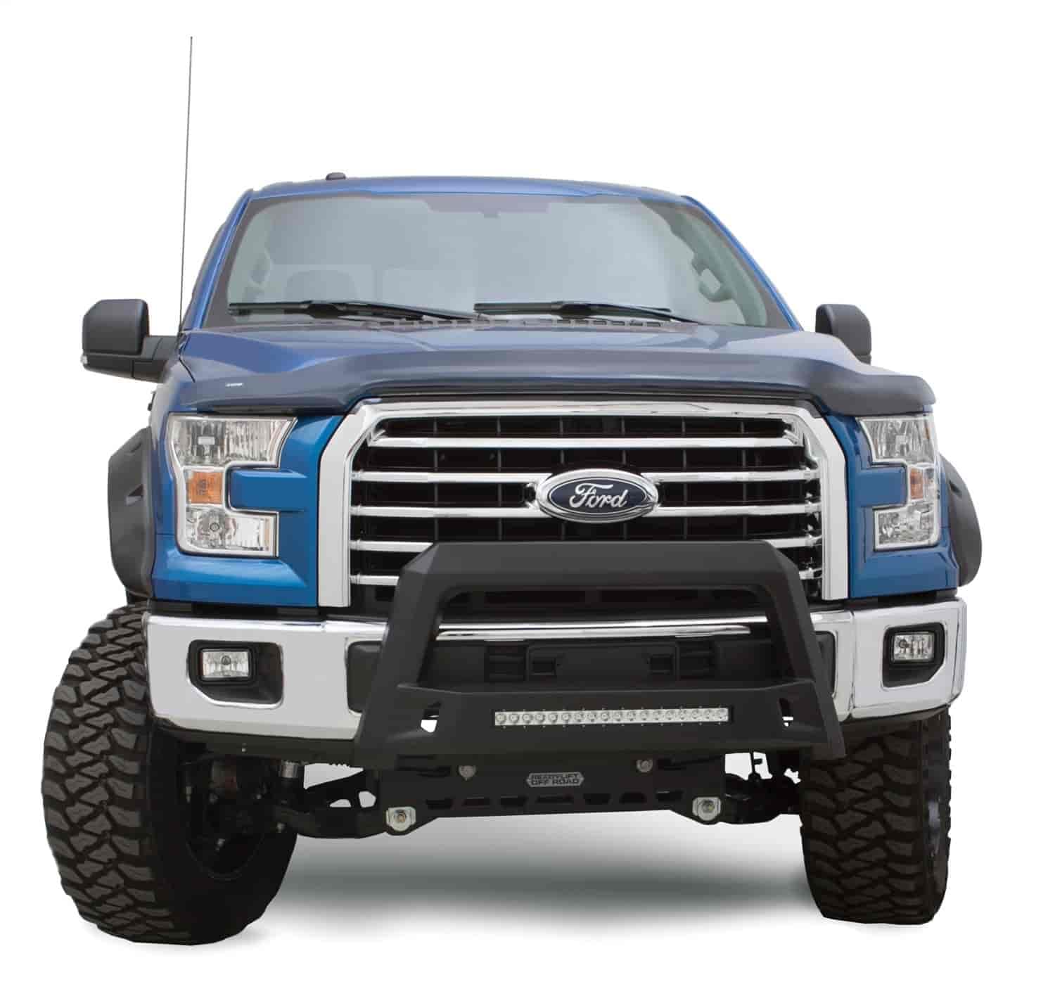 Lund Revolution Bull Bar with Integrated LED Light Bar, Black Steel for 2011-2018 Silverado 2500/3500HD; 2011-2019 Sierra 2500/3500HD 86521203