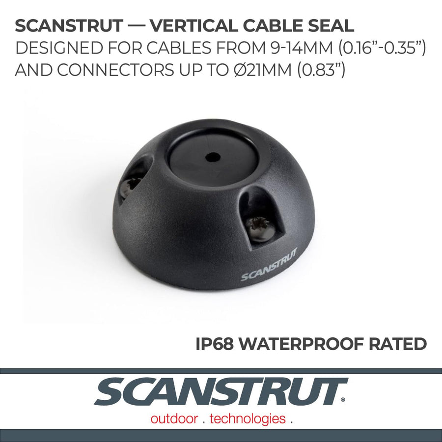 Scanstrut Cable Seal DS21B-P-BLK for Connectors Up to 21mm, Cables 9-14mm - Black