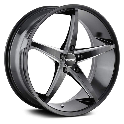 18x8 TR70, Bolt Pattern: 5x115/, Offset: 20, BLACK/MILLED SPOKES, set of 1